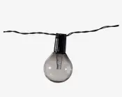 Solcelle lyskæde grå 20 LED