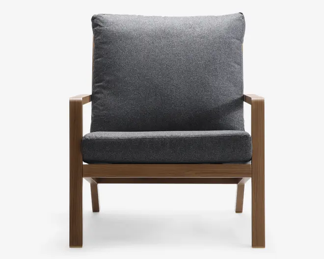 Loungesæt 4 dele teakfarvet