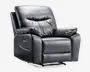 Hvilestol med recliner sort