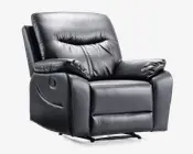 Hvilestol med recliner sort