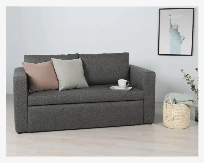 Sovesofa 2 Pers. Dobbelt Antracit