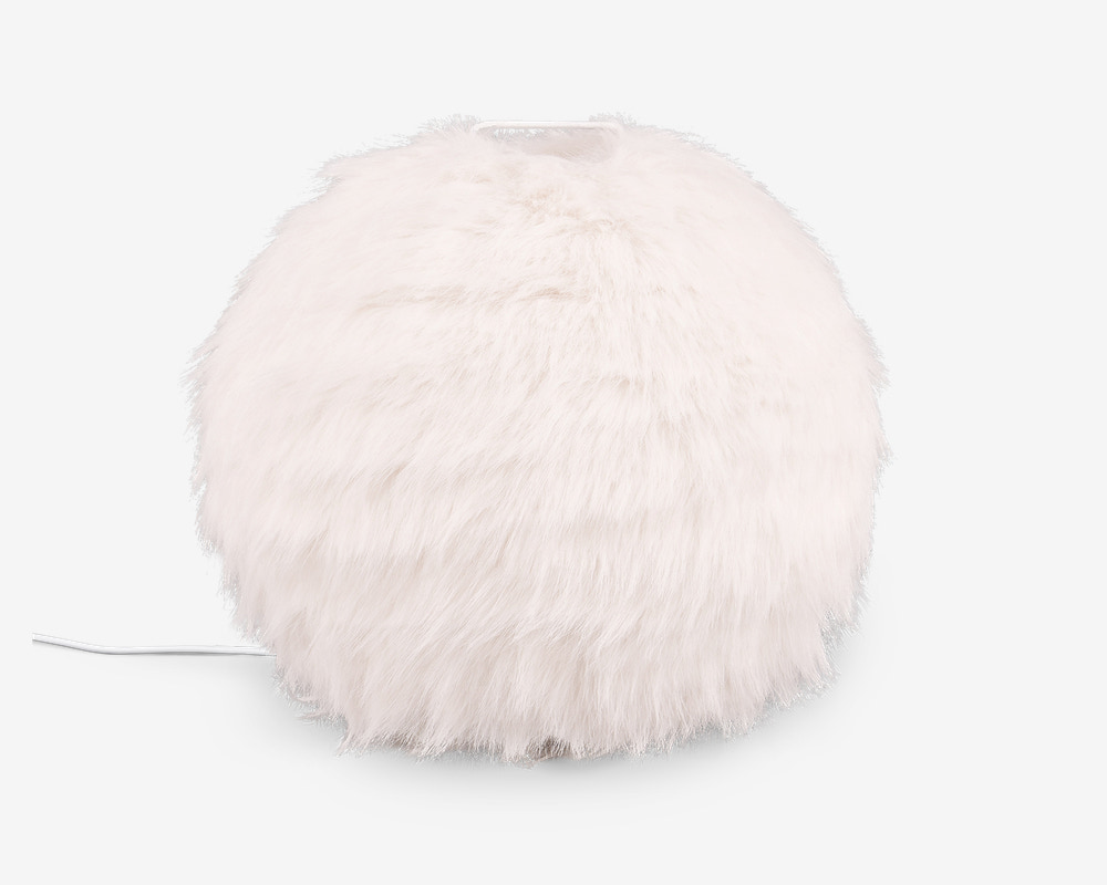 Bordlampe Furry Hvid H.24 cm 