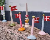 Lysestage keramik H.10 cm 