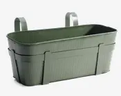 Altankasse metal grøn L.41,5 cm