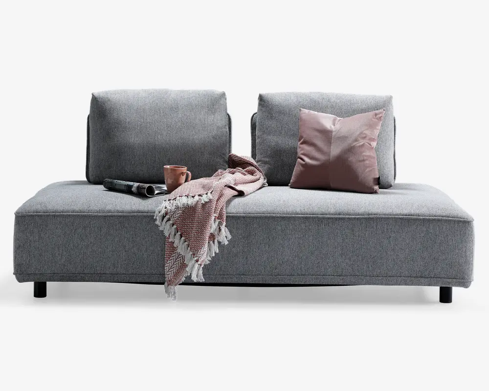 Sofa/sovesofa med løse rygstykker