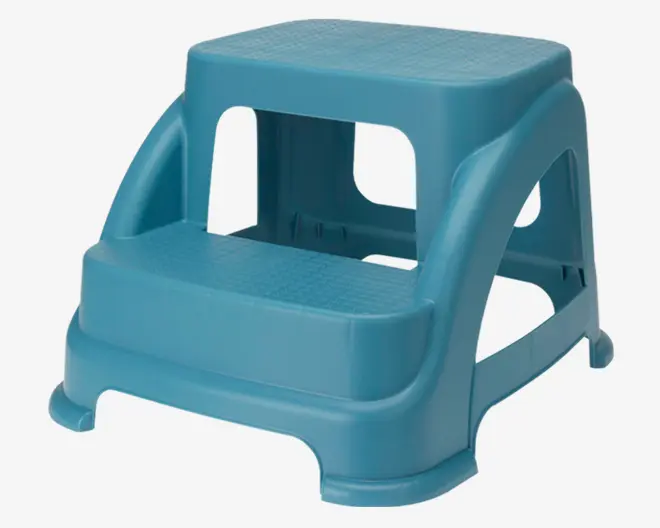 Skammel med 2 trin ass farver