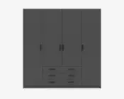 Garderobeskab Sprint m. 4 Låger og 3 Skuffer