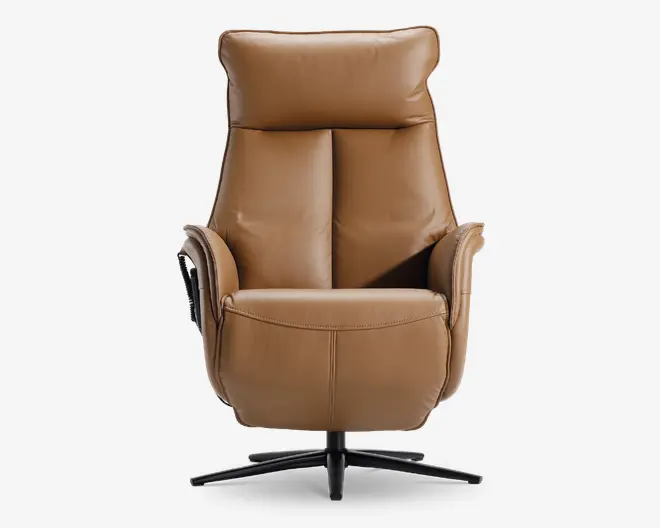 Drejestol m/indbygget skammel og 0-gravity