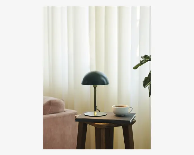 Bordlampe Boogie mørk grøn H.25 cm