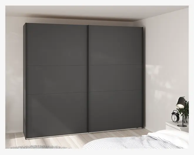   Garderobeskab Case grå B. 244 x H. 221 cm