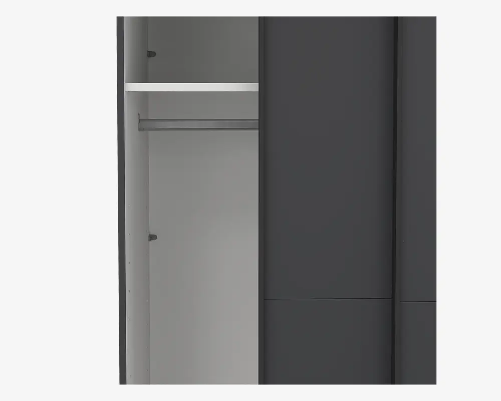 Garderobeskab Case grå B. 119 x H. 221 cm