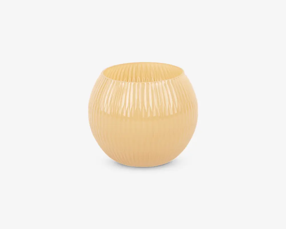 Vase votive ribbed small glas Ø.9 cm 