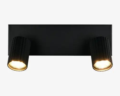 Loftspot Soka sort 2xGU10