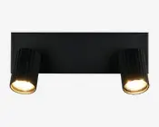 Loftspot Soka sort 2xGU10