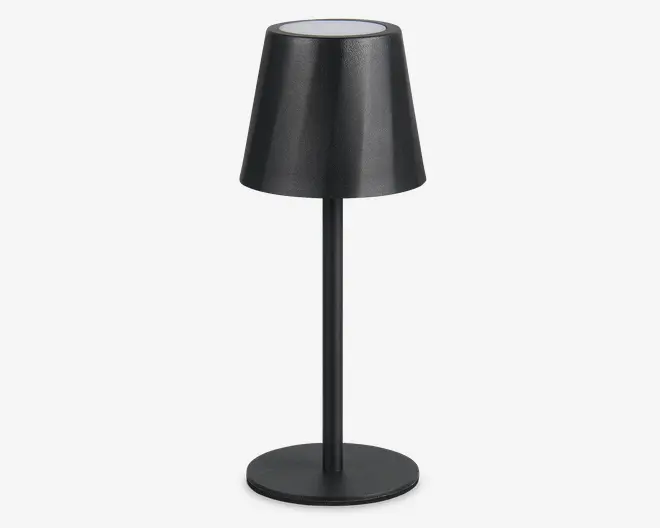 Bordlampe Diaz mat sort H.21 cm