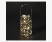 Solcelle sylteglas klar Ø.9,5 cm 