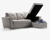 Sovesofa m/posefjedre beige