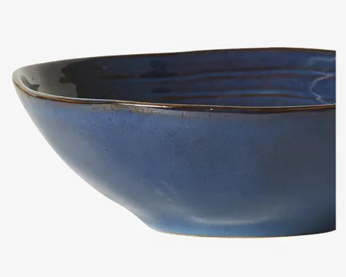 Tallerken Dyb Blå Ø.19,8 cm