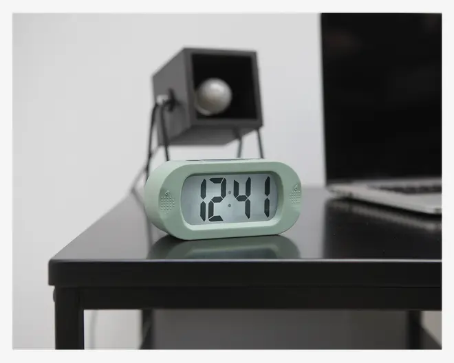 Vækkeur silikone grøn H.7 cm