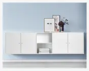 Reol Mistral 5 Sekt. m/4 Døre Hvid