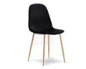 Spisebordsstol i sort velour