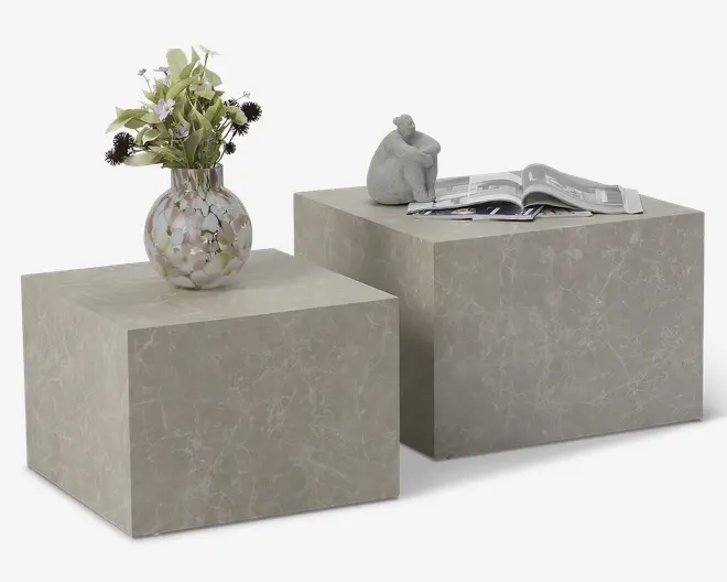 Sofabord Dice Travertin 2 Stk.