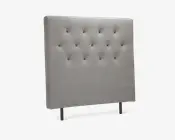 Sengegavl i beige B. 144 cm