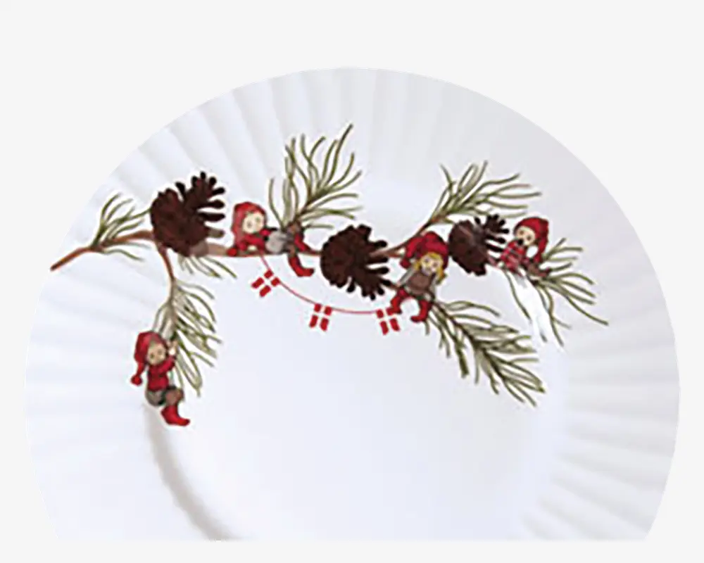 Jule Tallerken Apotekernissen 2stk Ø.25,7cm