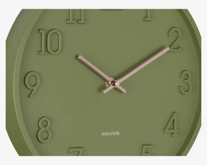 Vægur Calma grøn Ø.30 cm