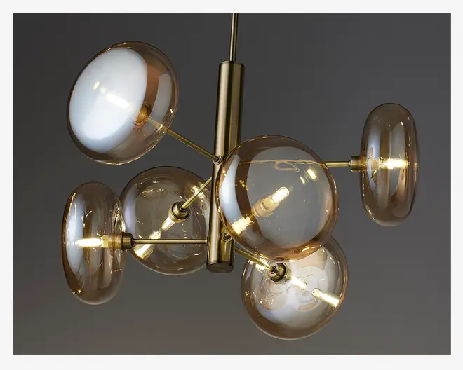 Loftlampe Continental messing Ø.53 cm