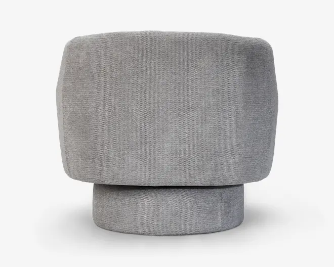 Loungestol m/drejefunktion grå/beige