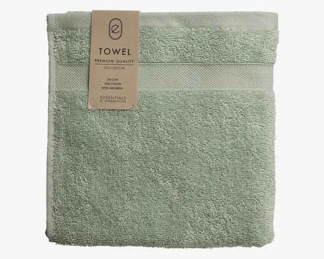 Håndklæde 50x100 cm Lys Grøn