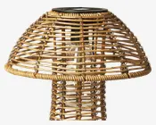 Solcelle svamp lanterne brun H.30,5 cm 