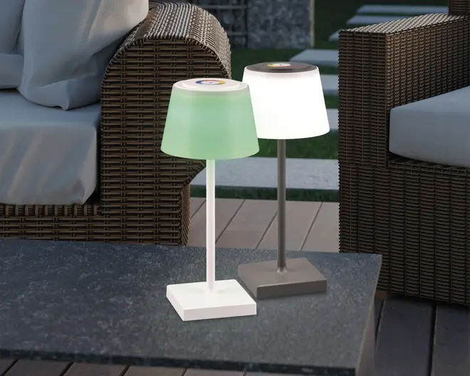 Bordlampe Sanchez antracit H.30 cm