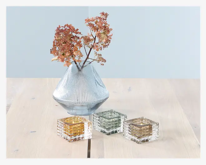 Zoe Fyrfadsstage Grøn H.5 cm 