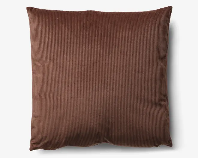 Pude brun m/fyld 45x45 cm 