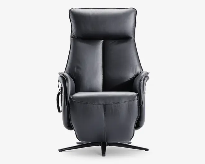 Stol m/indbygget skammel og løftefunktion