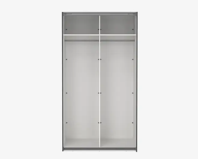 Garderobeskab Case grå B. 119 x H. 221 cm