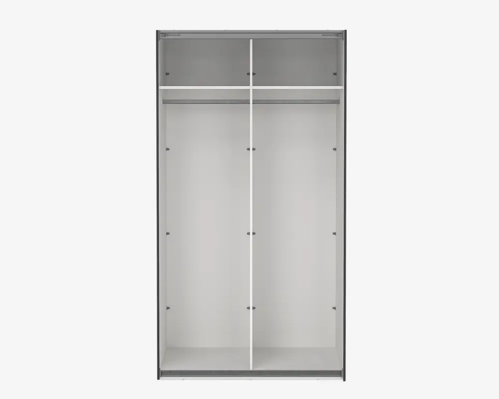 Garderobeskab Case grå B. 119 x H. 221 cm