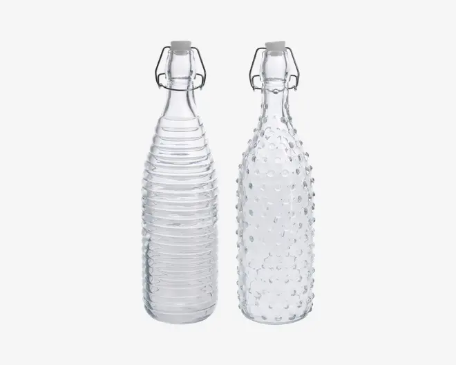 Glas Flaske 1000 ml Ass.