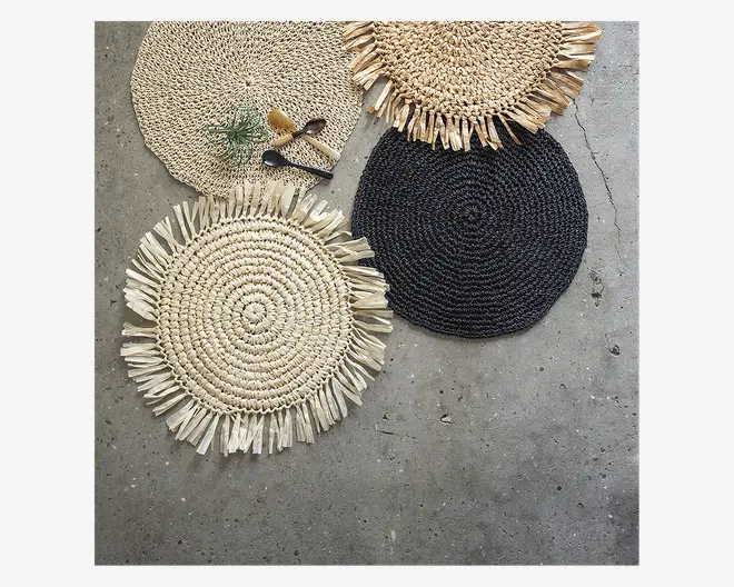 Dækkeserviet papir natur Ø.42 cm