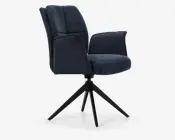 Spisebordsstol med armlæn og drejestel