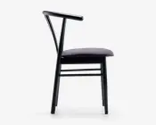 Spisebordsstol i sortlakeret bøg