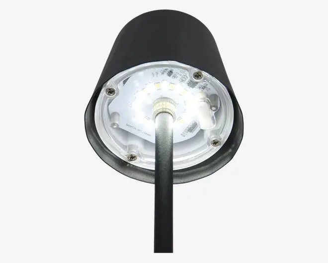 Bordlampe Diaz mat sort H.21 cm