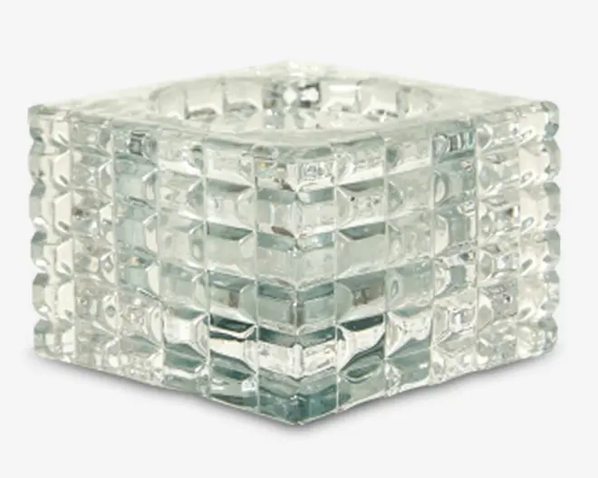 Zoe fyrfadsstage aqua H.5 cm