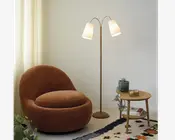 Gulvlampe Tango trælook H.140 cm