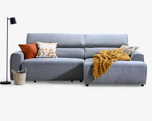 Sofa m/chaiselong/relax funktion