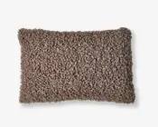 Pude plys brun 60x40 cm 