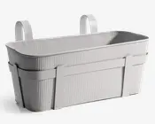 Altankasse metal hvid L.41,5 cm