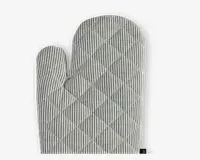 Jul grillhandske grøn/hvid 19x31cm 